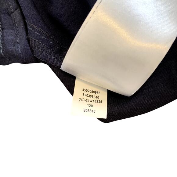 White House Black Market Navy Satin Jogger Size 6 - Picture 11 of 14